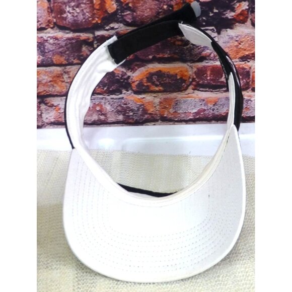 Titleist FootJoy Black Golf Visor Adjustable Strap Pro V1 Logo Embroidered Cotto - Picture 5 of 7